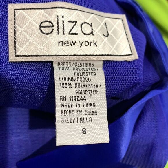 Eliza J Tiered Dress | Cobalt - Picture 3 of 4